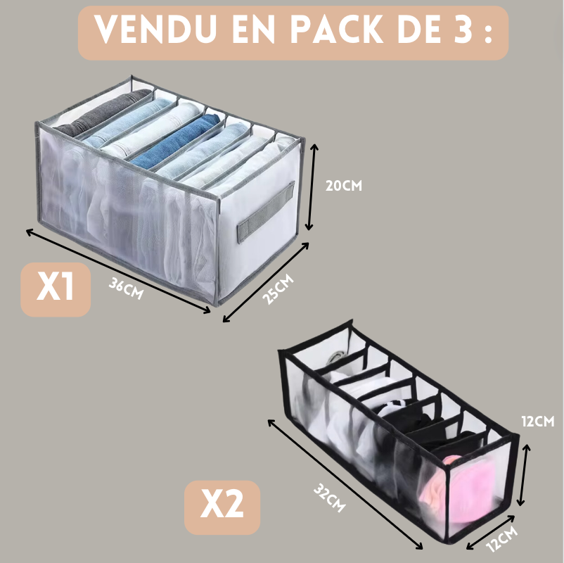 PRECOMMANDE - 3 Bacs à tiroirs