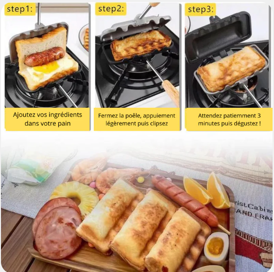 EN STOCK - Poêle à sandwich