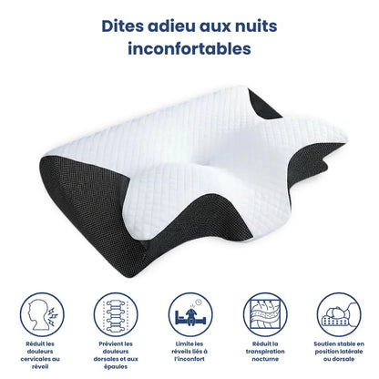 Oreiller Premium à mémoire de forme cervical