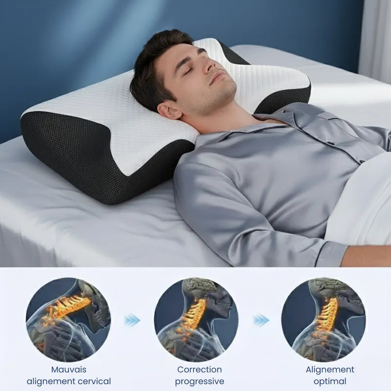Oreiller Premium à mémoire de forme cervical