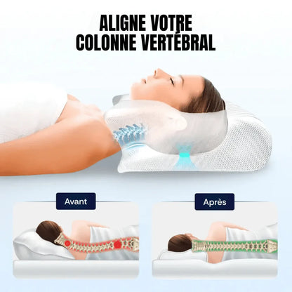 Oreiller Premium à mémoire de forme cervical
