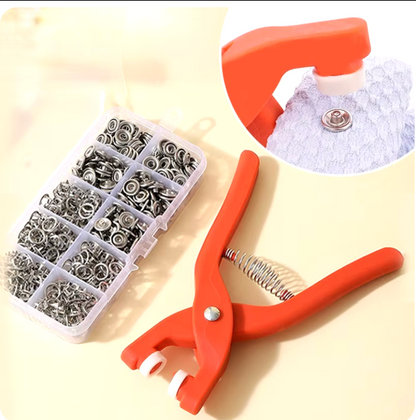 EN STOCK - Pince à boutons + 100 boutons